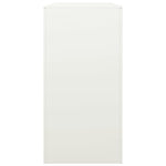 Vedstativ Hvit 100X40X80 Cm Stål