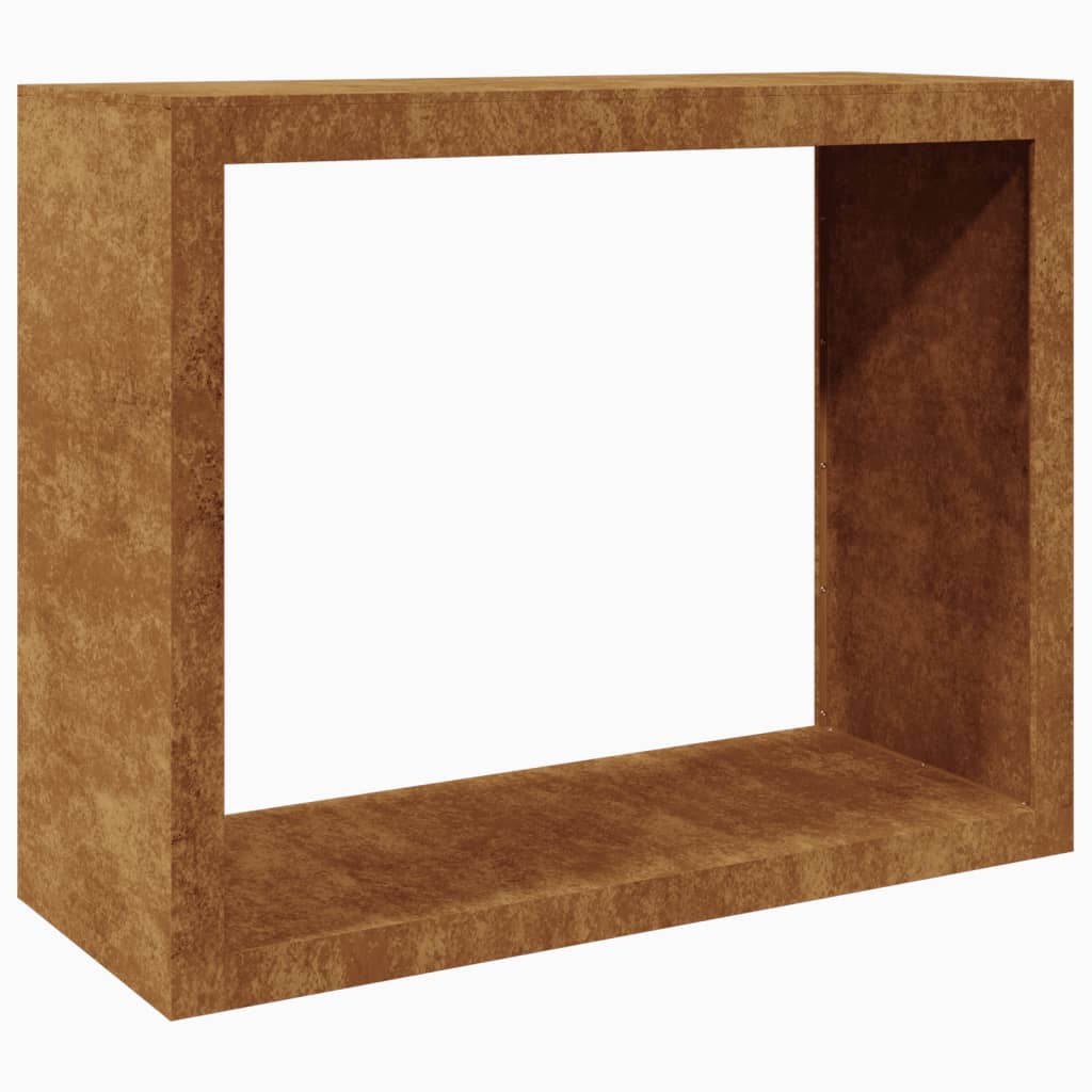 Vedstativ 100X40X80 Cm Oksidert Stål
