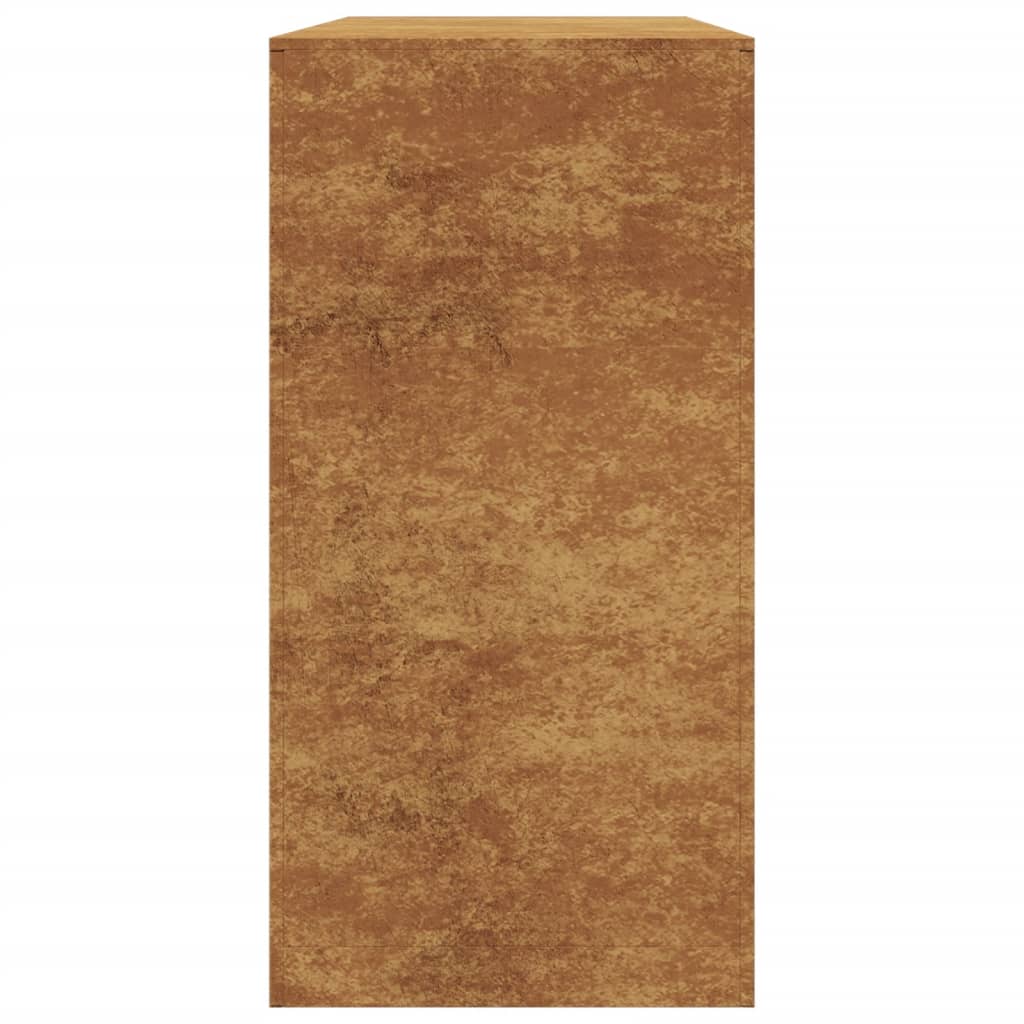 Vedstativ 100X40X80 Cm Oksidert Stål