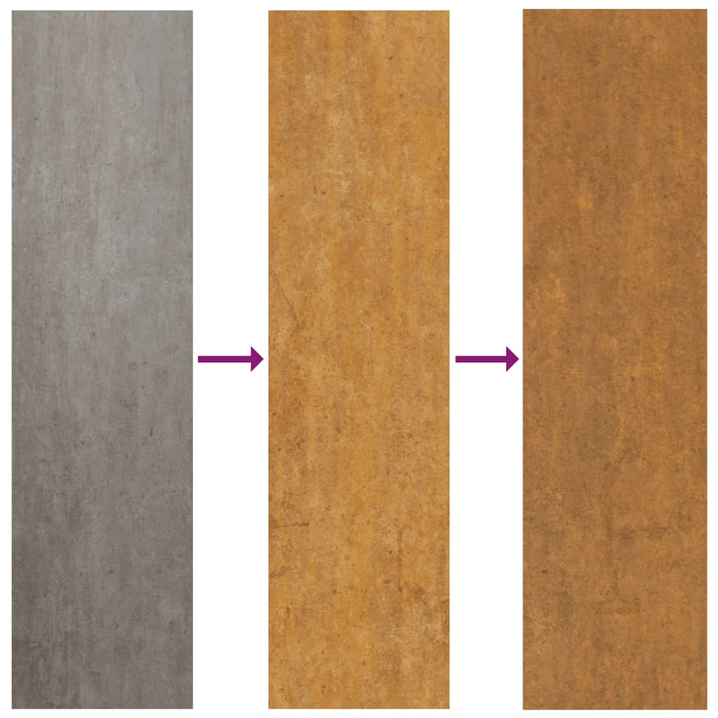 Vedstativ 100X40X80 Cm Oksidert Stål
