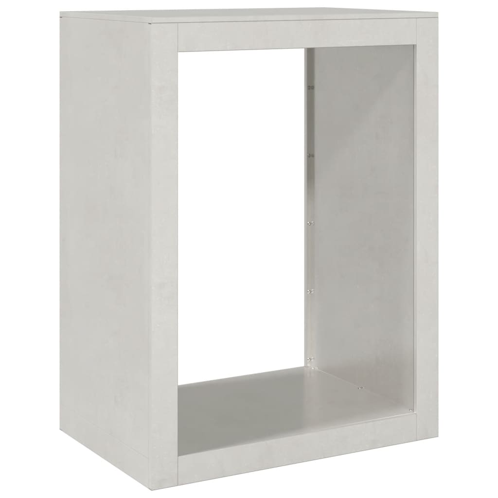 Vedstativ 60X40X80 Cm Rustfritt Stål