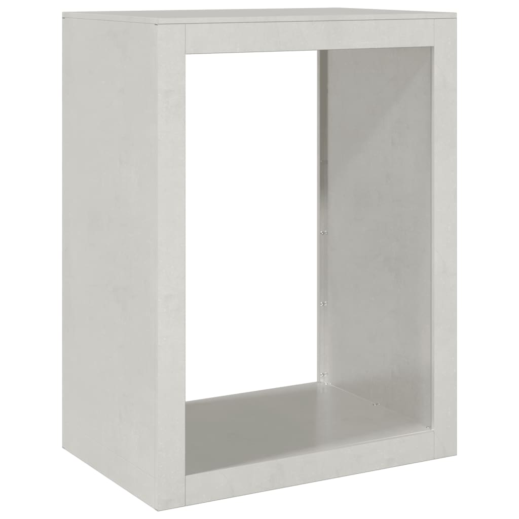 Vedstativ 60X40X80 Cm Rustfritt Stål