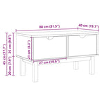 Gangbenk Otta 80X40X45 Cm Heltre Furu
