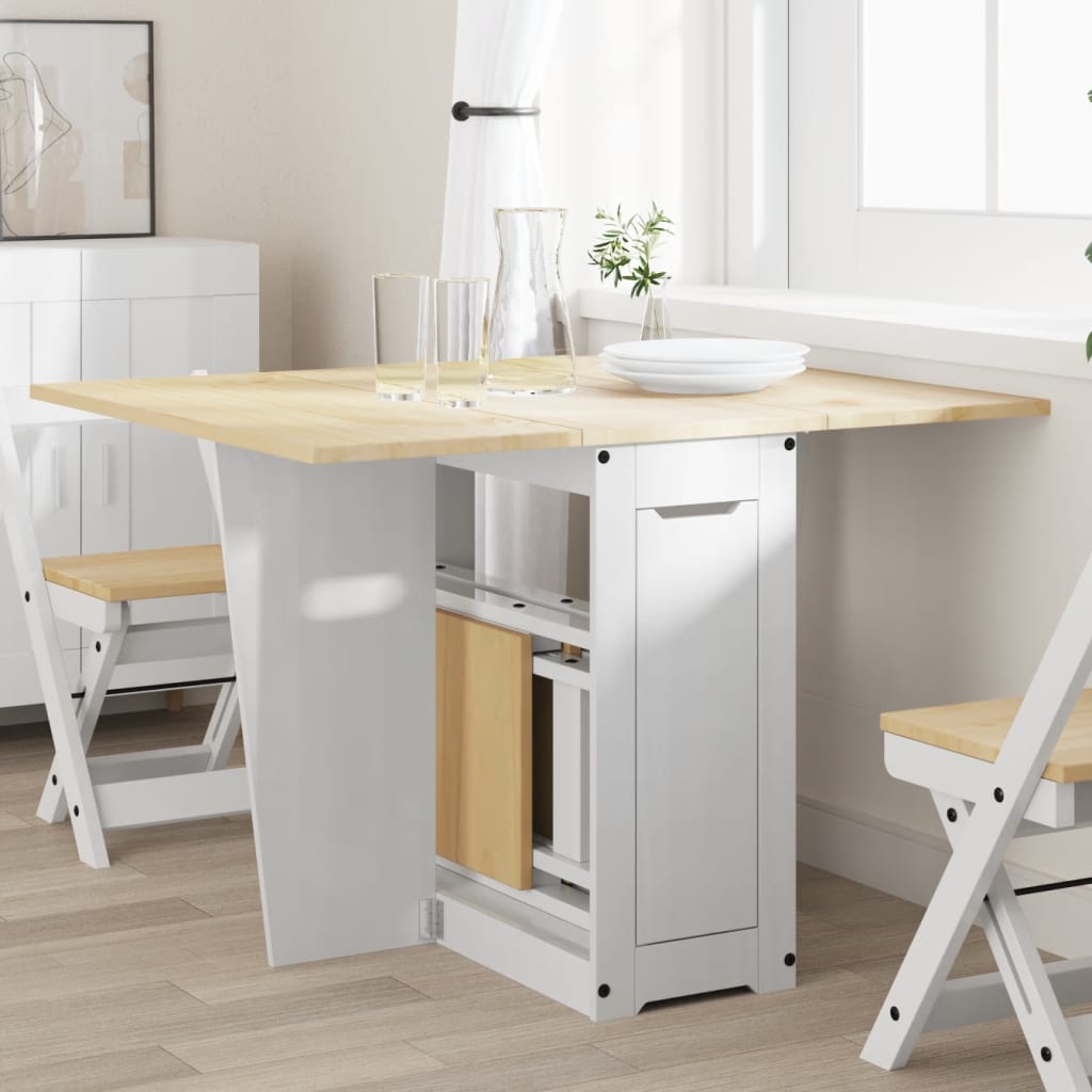 Sommerfugl Spisebord Sammenleggbart Corona Hvit Heltre Furu