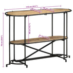 Konsollbord 110X42X76 Cm Grovt Heltre Mangotre