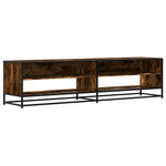 Tv-Benk Røkt Eik 180,5X40X46 Cm Konstruert Tre