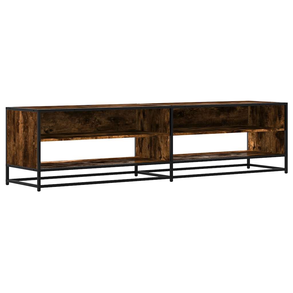 Tv-Benk Røkt Eik 180,5X40X46 Cm Konstruert Tre