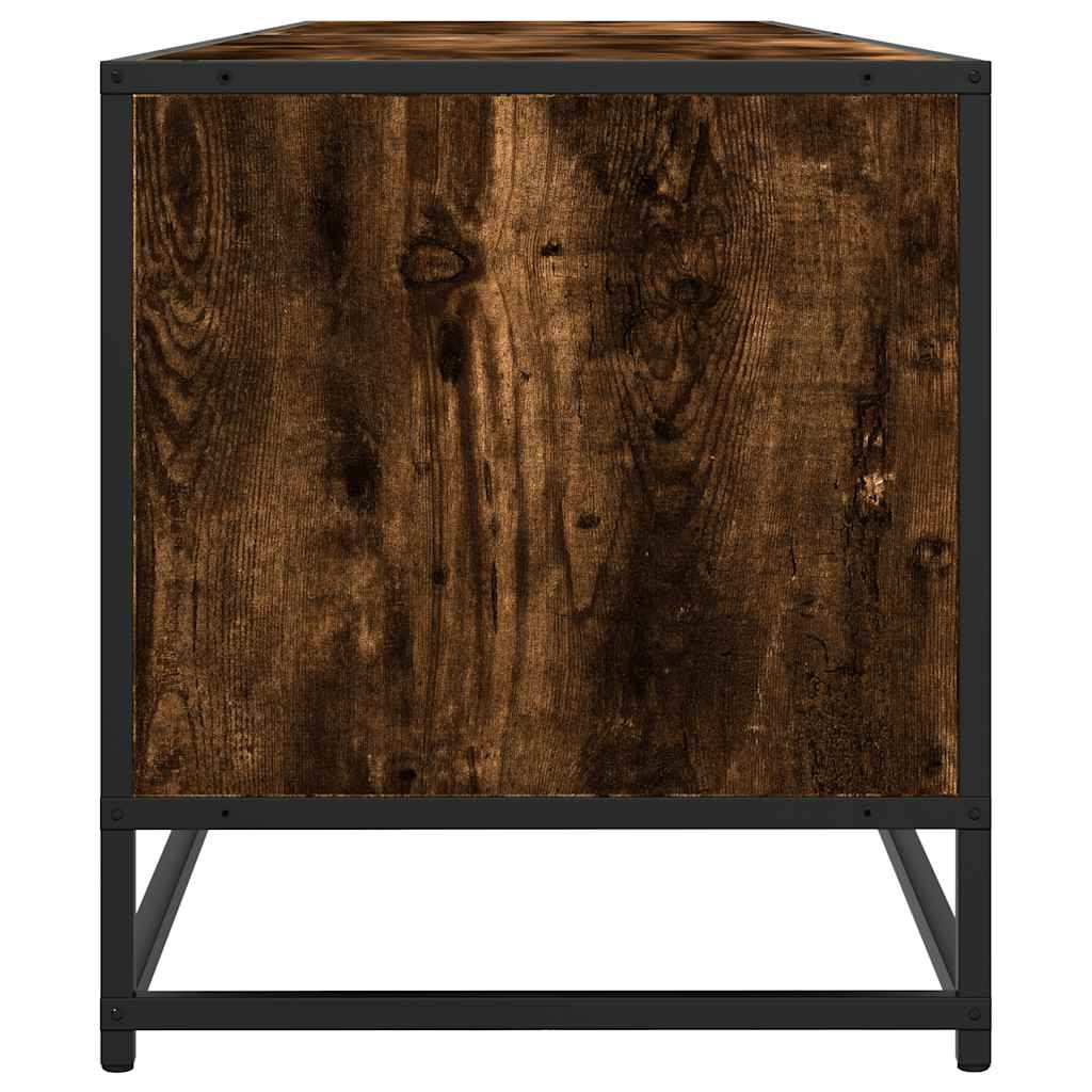 Tv-Benk Røkt Eik 180,5X40X46 Cm Konstruert Tre