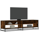 Tv-Benk Røkt Eik 180,5X40X46 Cm Konstruert Tre