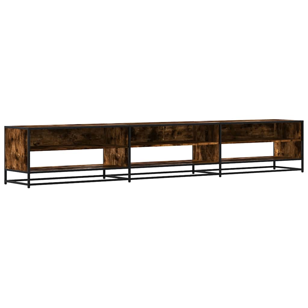 Tv-Benk Røkt Eik 270X40X46 Cm Konstruert Tre