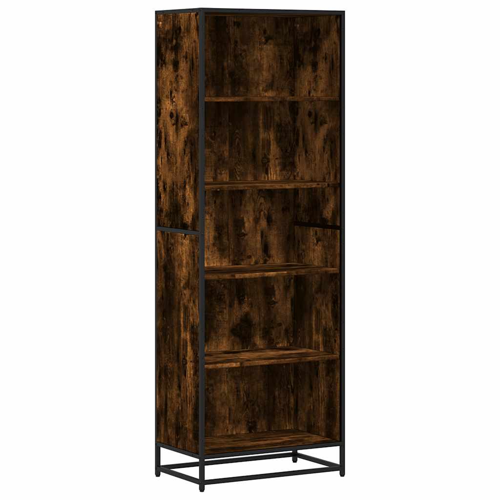 Bokhylle Røkt Eik 60X35X170,5 Cm Konstruert Tre
