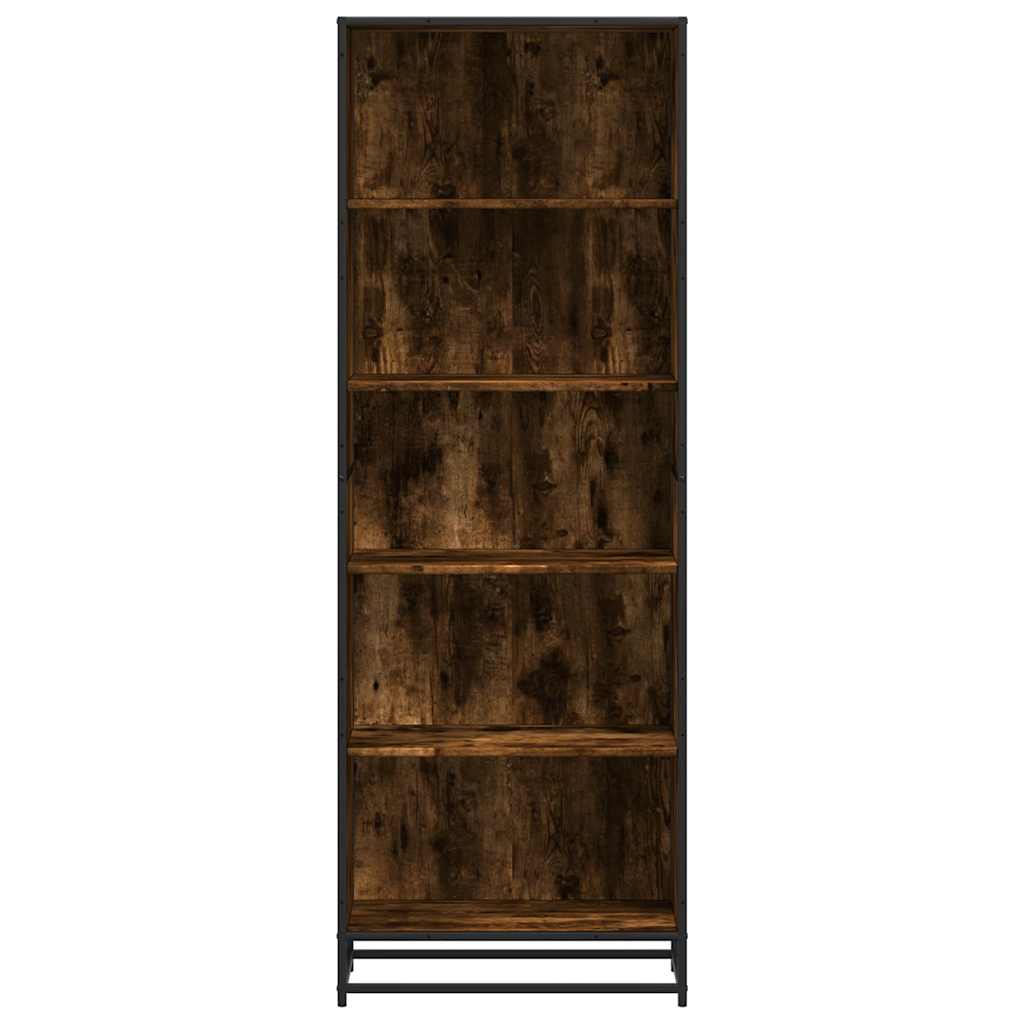 Bokhylle Røkt Eik 60X35X170,5 Cm Konstruert Tre