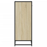 Skoskap Sonoma Eik 75X38X97,5 Cm Konstruert Tre Og Metall