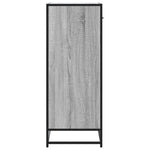 Skoskap Grå Sonoma 75X38X97,5 Cm Konstruert Tre Og Metall
