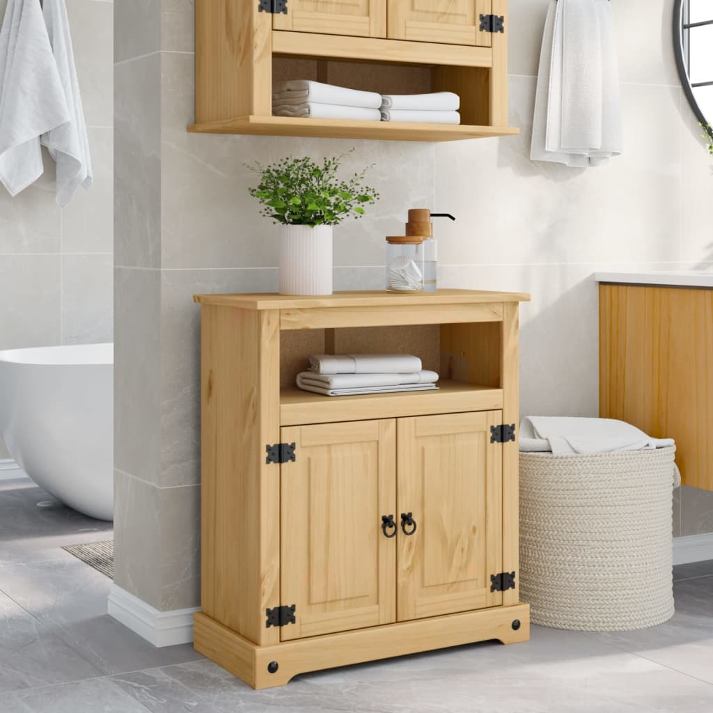 Baderomsskap Corona 70X33X80 Cm Heltre Furu
