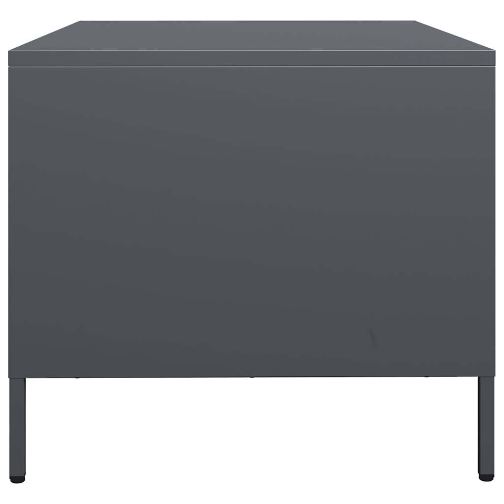 Salongbord Antrasitt 101,5X50X43,5 Cm Kaldvalset Stål