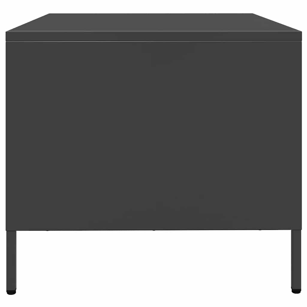 Salongbord Svart 68,5X50X43,5 Cm Kaldvalset Stål