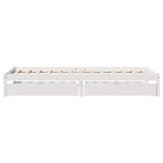 Sengeramme Uten Madrass Hvit 75X190 Cm Heltre Furu