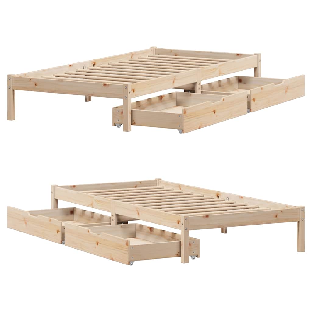 Sengeramme Uten Madrass 90X190 Cm Heltre Furu