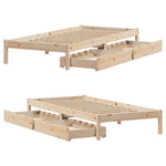 Sengeramme Uten Madrass 90X190 Cm Heltre Furu