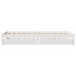 Sengeramme Uten Madrass Hvit 90X190 Cm Heltre Furu