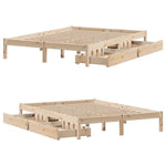 Sengeramme Uten Madrass 120X190 Cm Heltre Furu