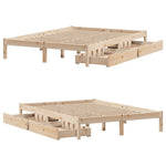 Sengeramme Uten Madrass 140X190 Cm Heltre Furu