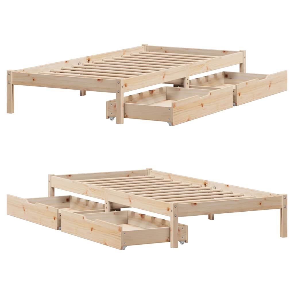 Sengeramme Uten Madrass 90X200 Cm Heltre Furu