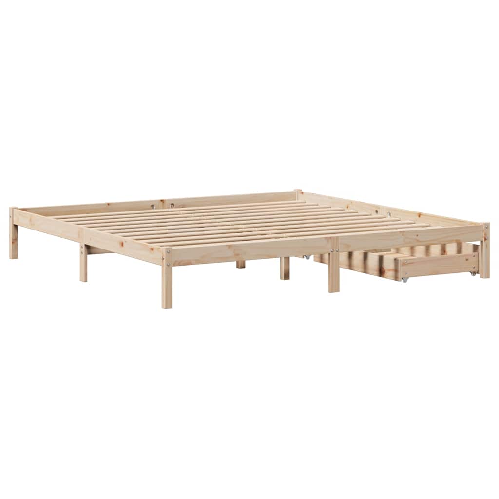 Sengeramme Uten Madrass 180X200 Cm Heltre Furu