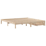 Sengeramme Med Madrass 200X200 Cm Heltre Furu