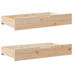 Sengeramme Med Madrass 200X200 Cm Heltre Furu