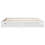 Sengeramme Med Madrass Hvit 200X200 Cm Heltre Furu