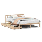 Sengeramme Uten Madrass 140X190 Cm Heltre Furu