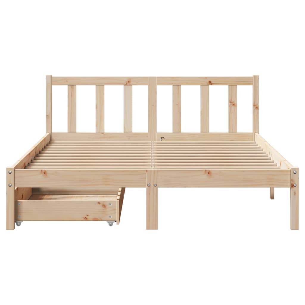 Sengeramme Uten Madrass 140X190 Cm Heltre Furu