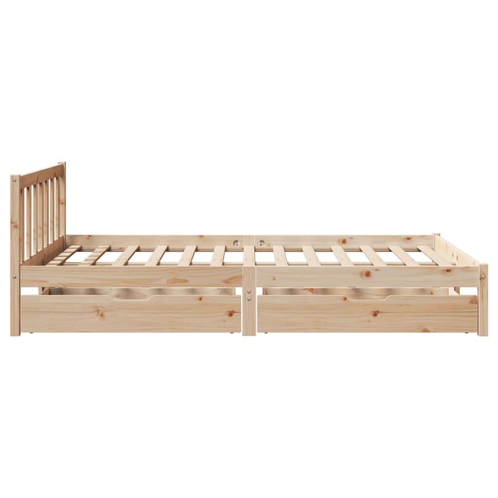 Sengeramme Uten Madrass 140X190 Cm Heltre Furu