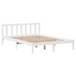 Sengeramme Uten Madrass Hvit 140X190 Cm Heltre Furu