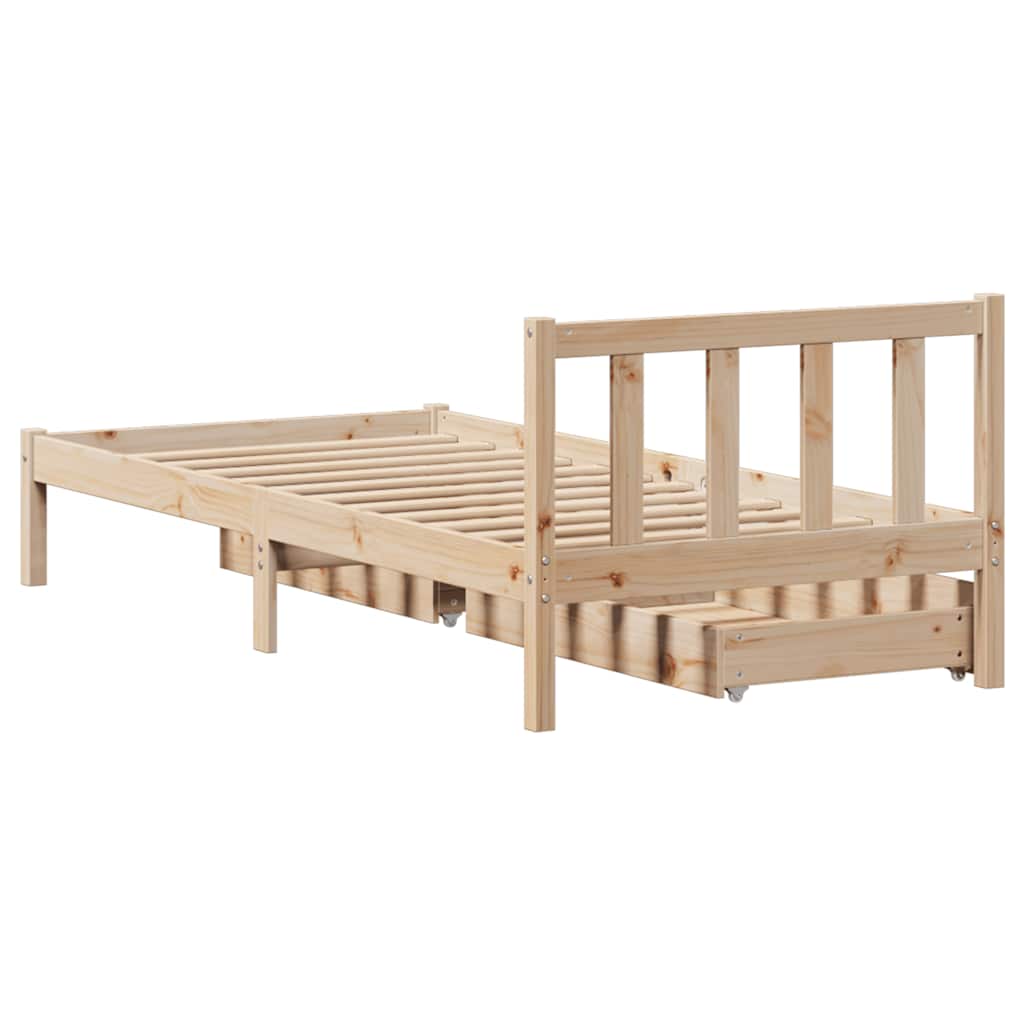 Sengeramme Uten Madrass 90X200 Cm Heltre Furu