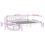 Sengeramme Uten Madrass 180X200 Cm Heltre Furu