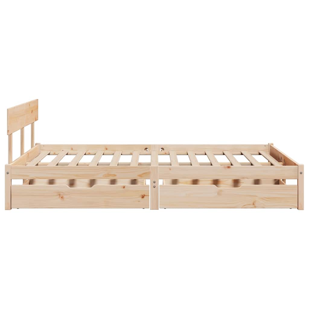 Sengeramme Uten Madrass 140X200 Cm Heltre Furu