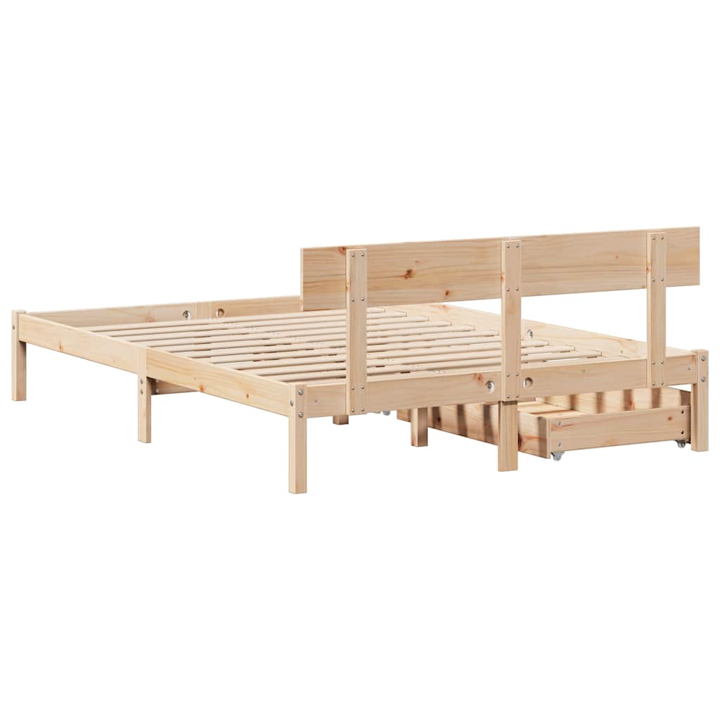 Sengeramme Uten Madrass 160X200 Cm Heltre Furu