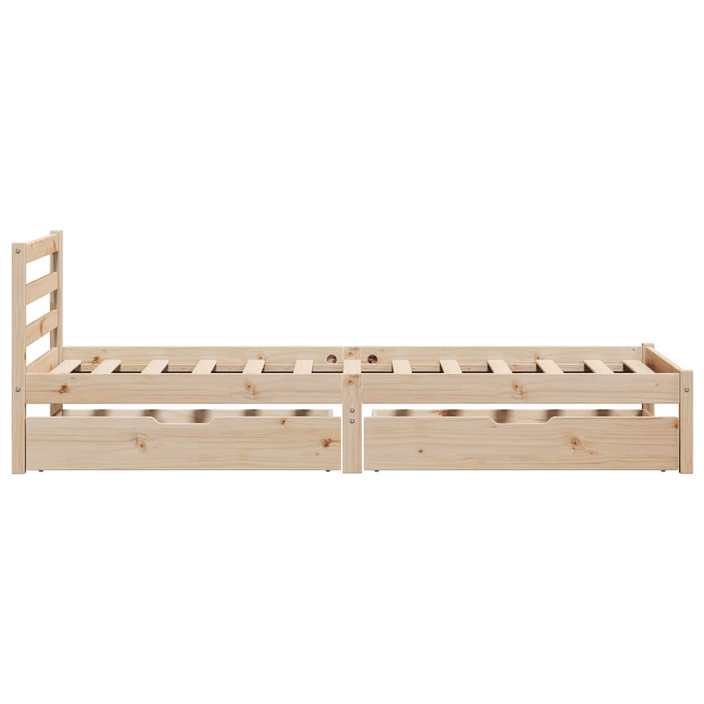 Sengeramme Uten Madrass 75X190 Cm Heltre Furu