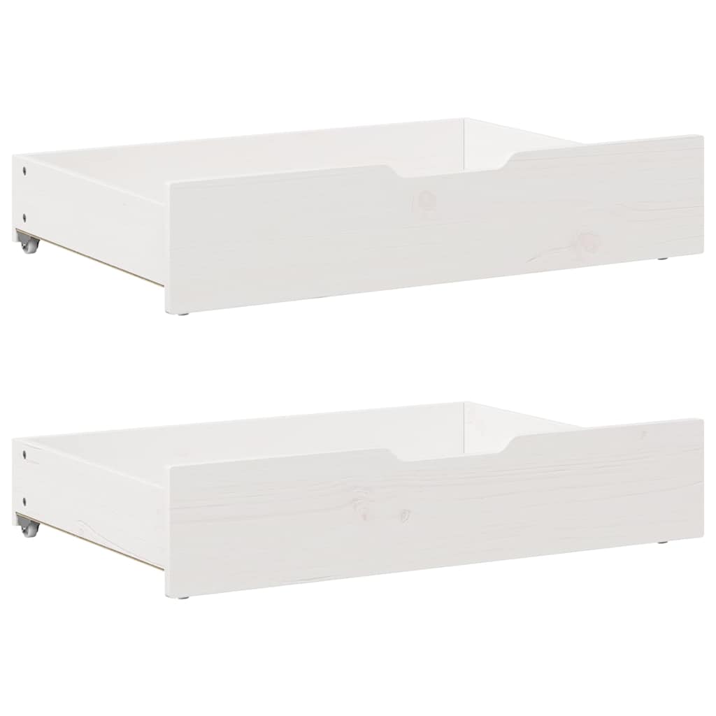Sengeramme Uten Madrass Hvit 120X190 Cm Heltre Furu