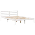 Sengeramme Uten Madrass Hvit 140X190 Cm Heltre Furu