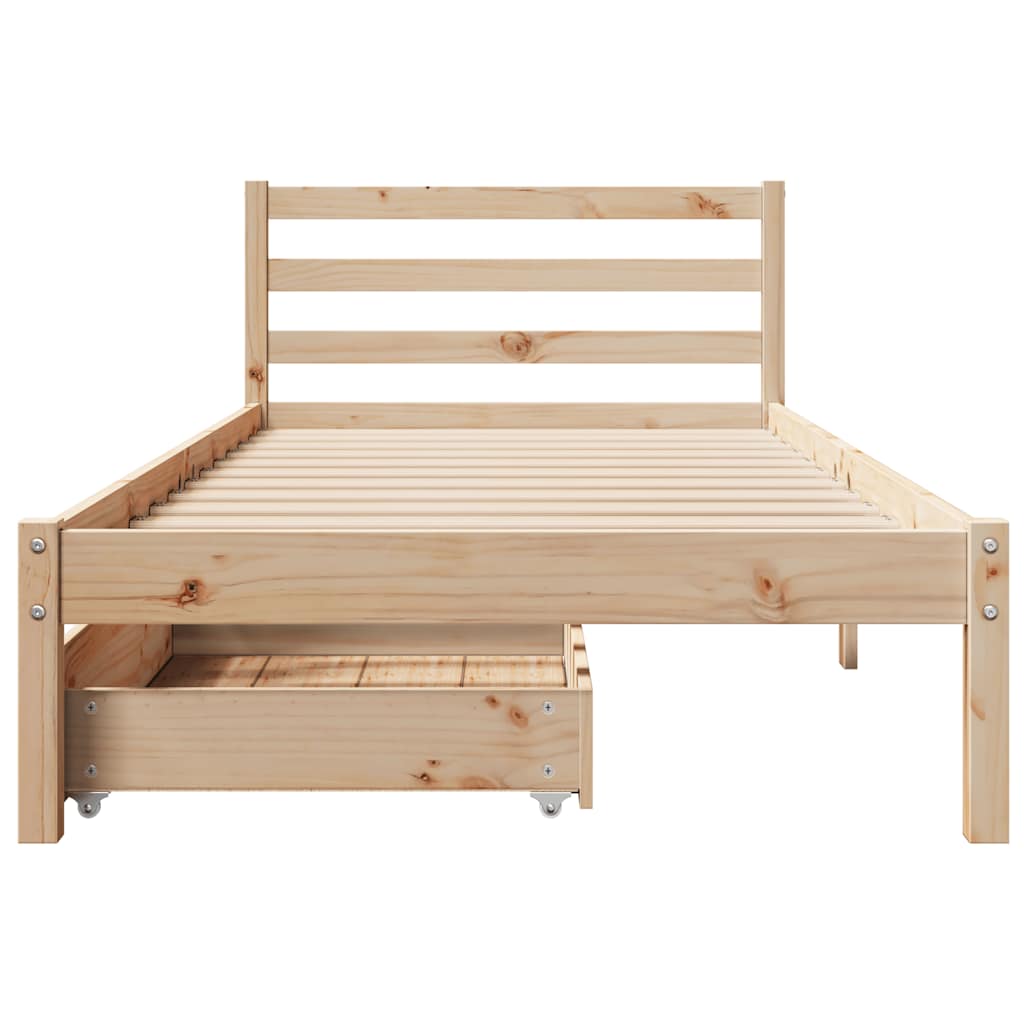Sengeramme Uten Madrass 90X200 Cm Heltre Furu