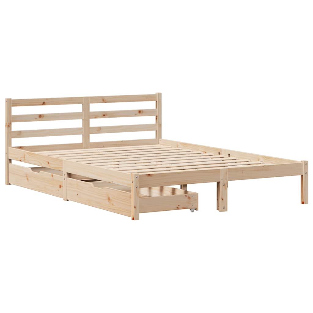 Sengeramme Uten Madrass 120X200 Cm Heltre Furu