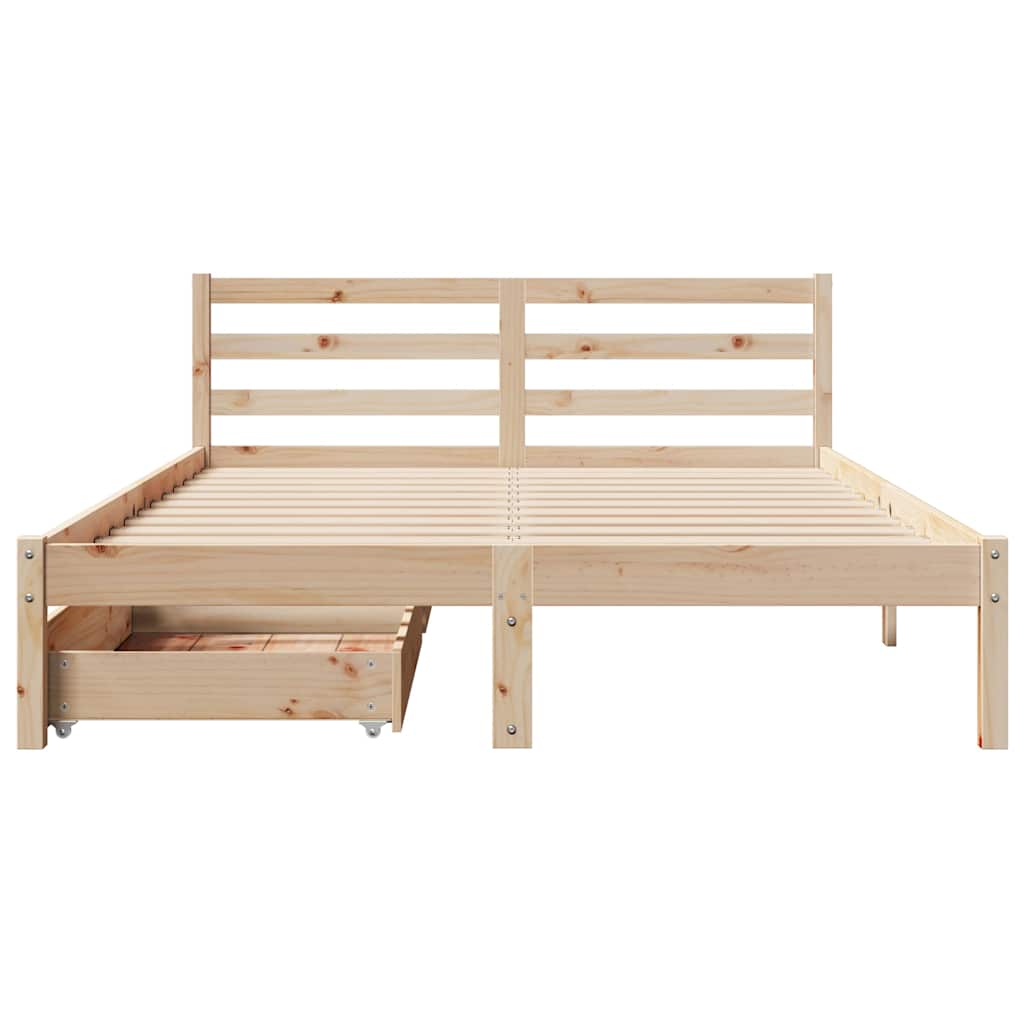 Sengeramme Uten Madrass 120X200 Cm Heltre Furu