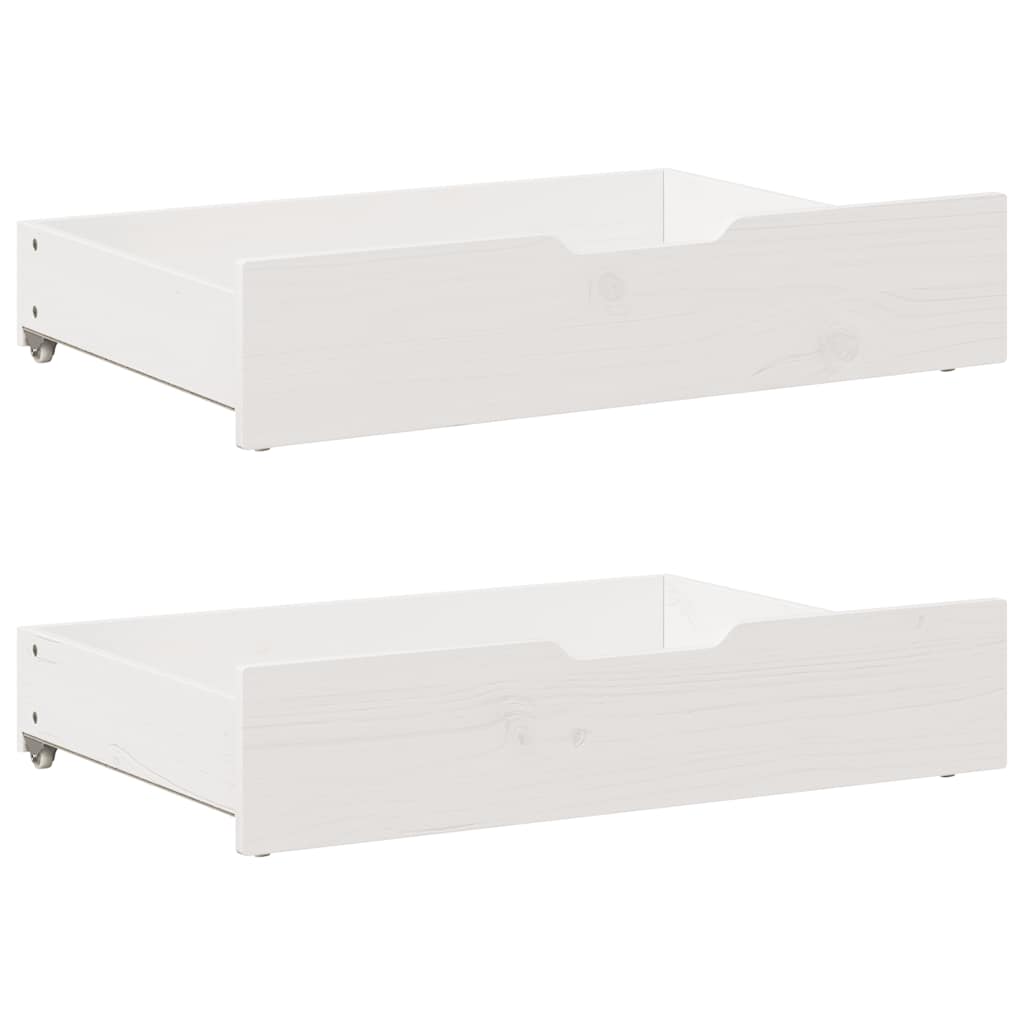Sengeramme Med Madrass Hvit 200X200 Cm Heltre Furu