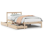 Sengeramme Uten Madrass 90X190 Cm Heltre Furu