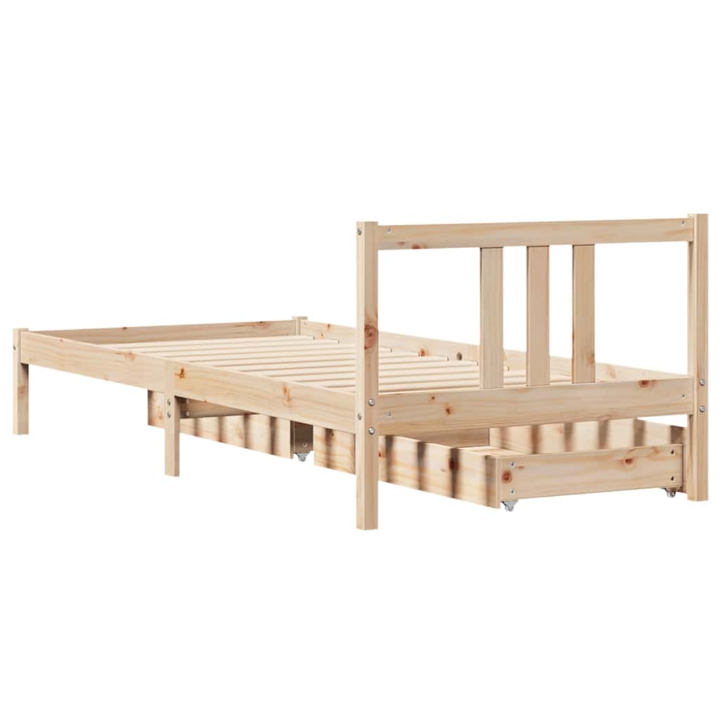 Sengeramme Uten Madrass 90X190 Cm Heltre Furu