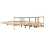 Sengeramme Med Madrass 200X200 Cm Heltre Furu